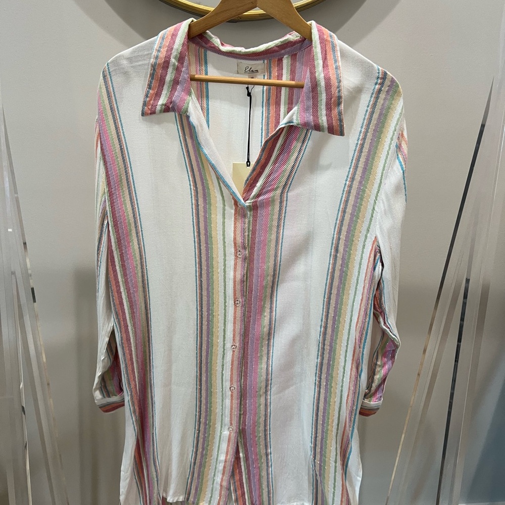 Elan Multicolor Striped Shirt